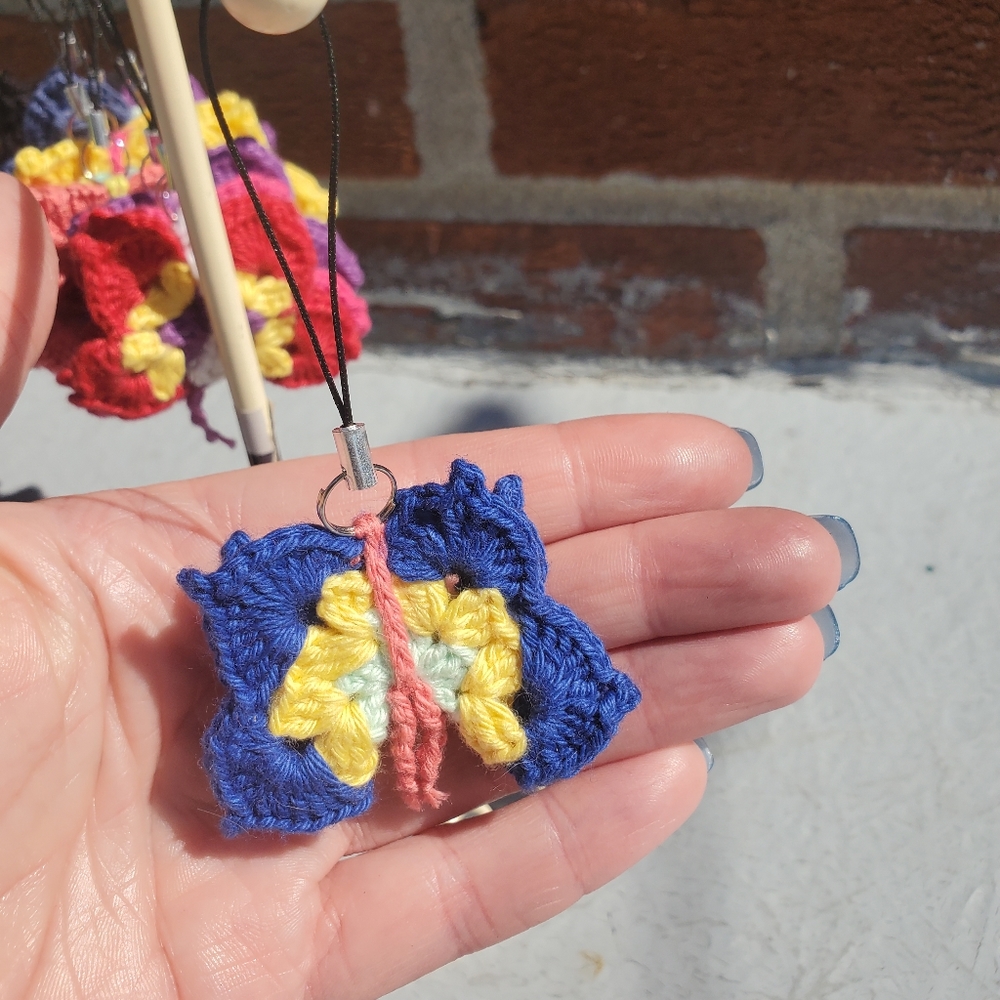 Crocheted butterfly - Handmade